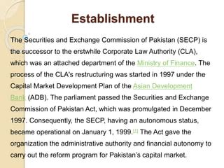 pakistani sec|Critical Role of SECP in Pakistans Corporate Structure